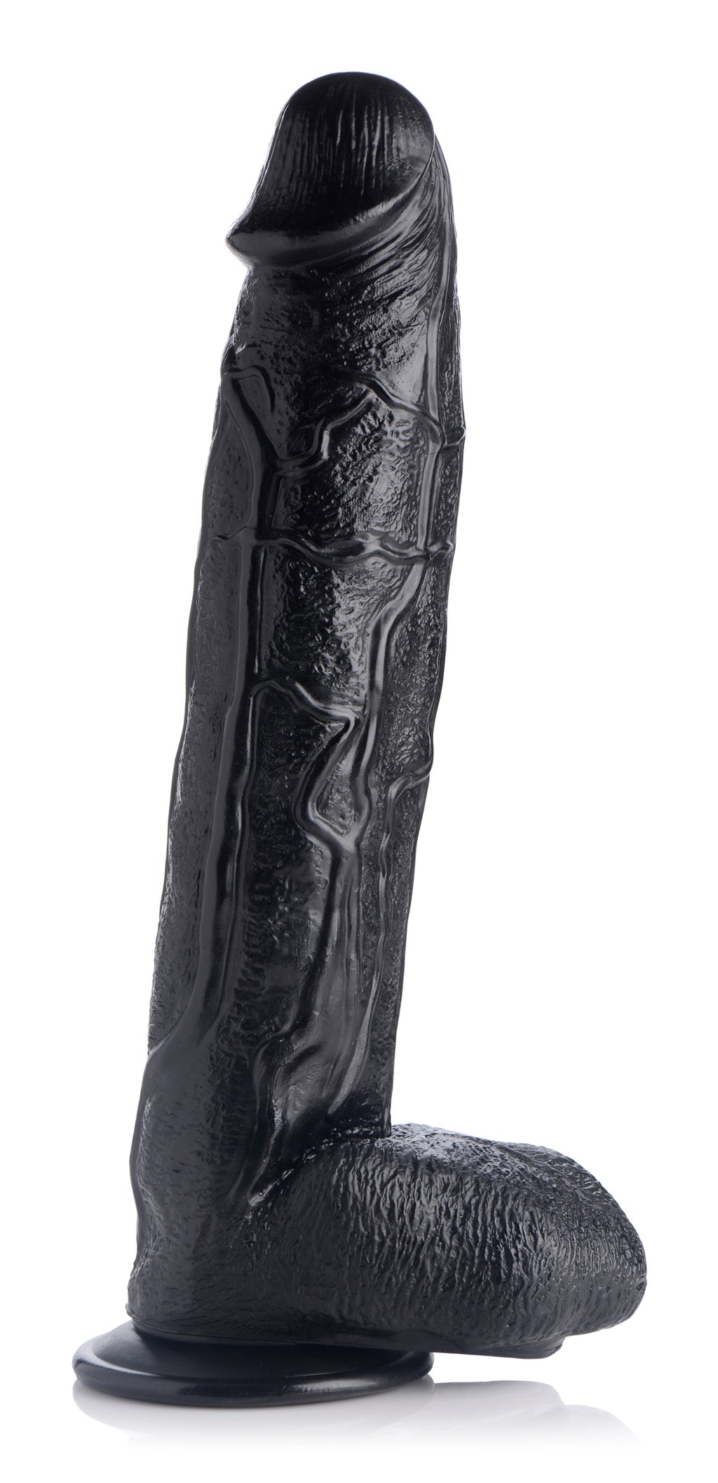 Master Cock Raging Rhino 17 Inch Veiny Dildo - Flesh Black
