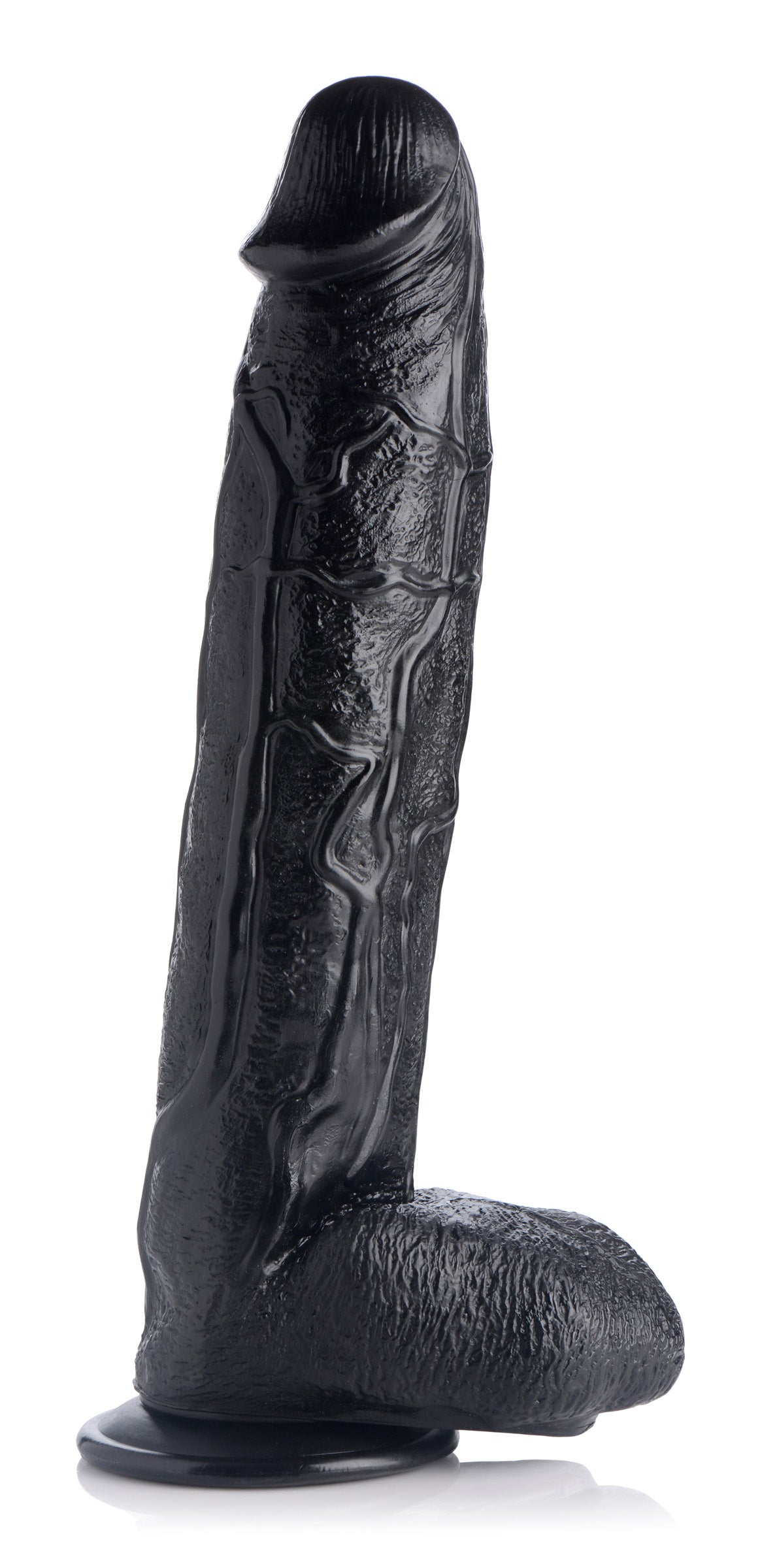Master Cock Raging Rhino 17 Inch Veiny Dildo - Flesh Black