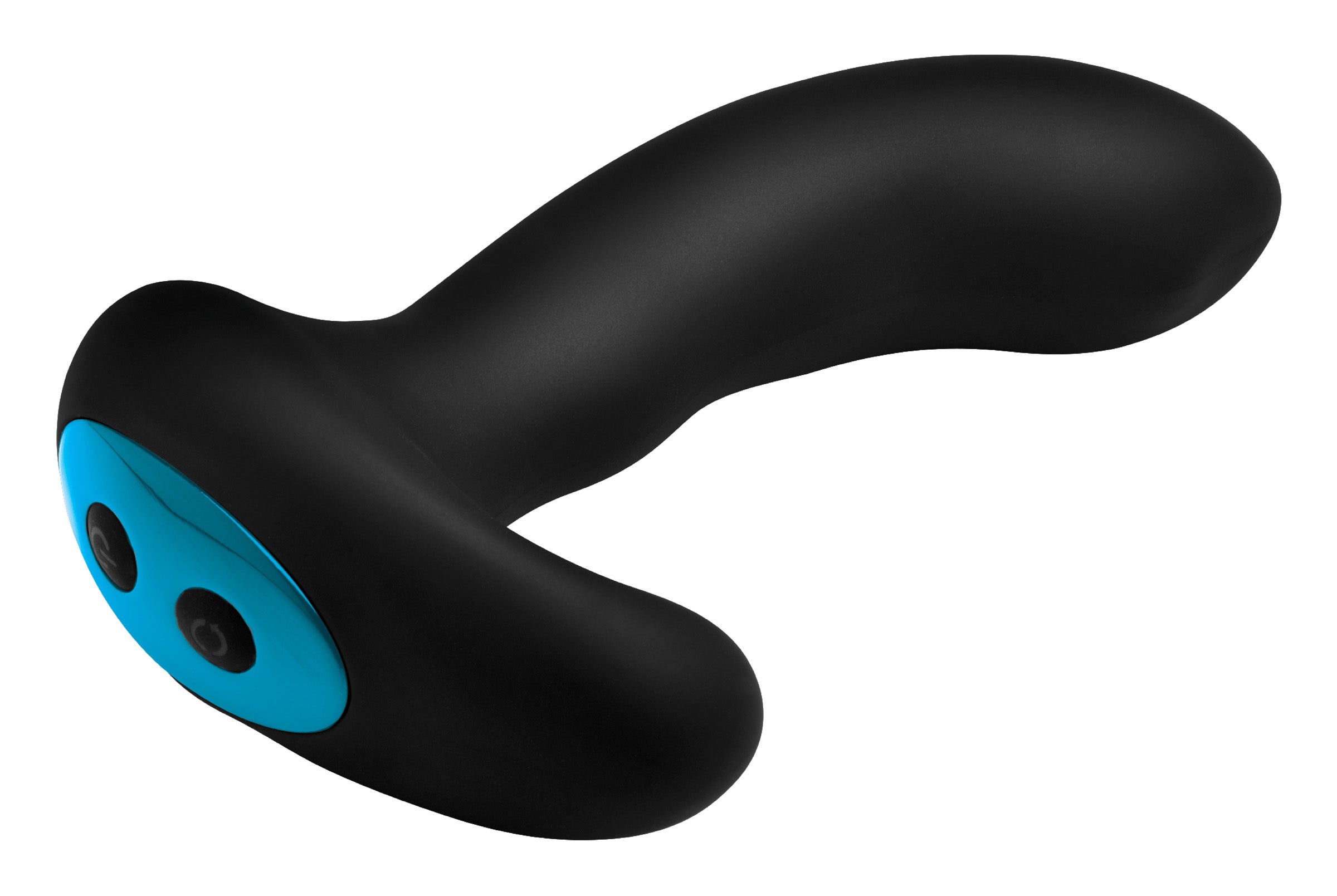 Alpha-Pro 10X P-Massage Silicone Prostate Stimulator with Stroking Bead Black