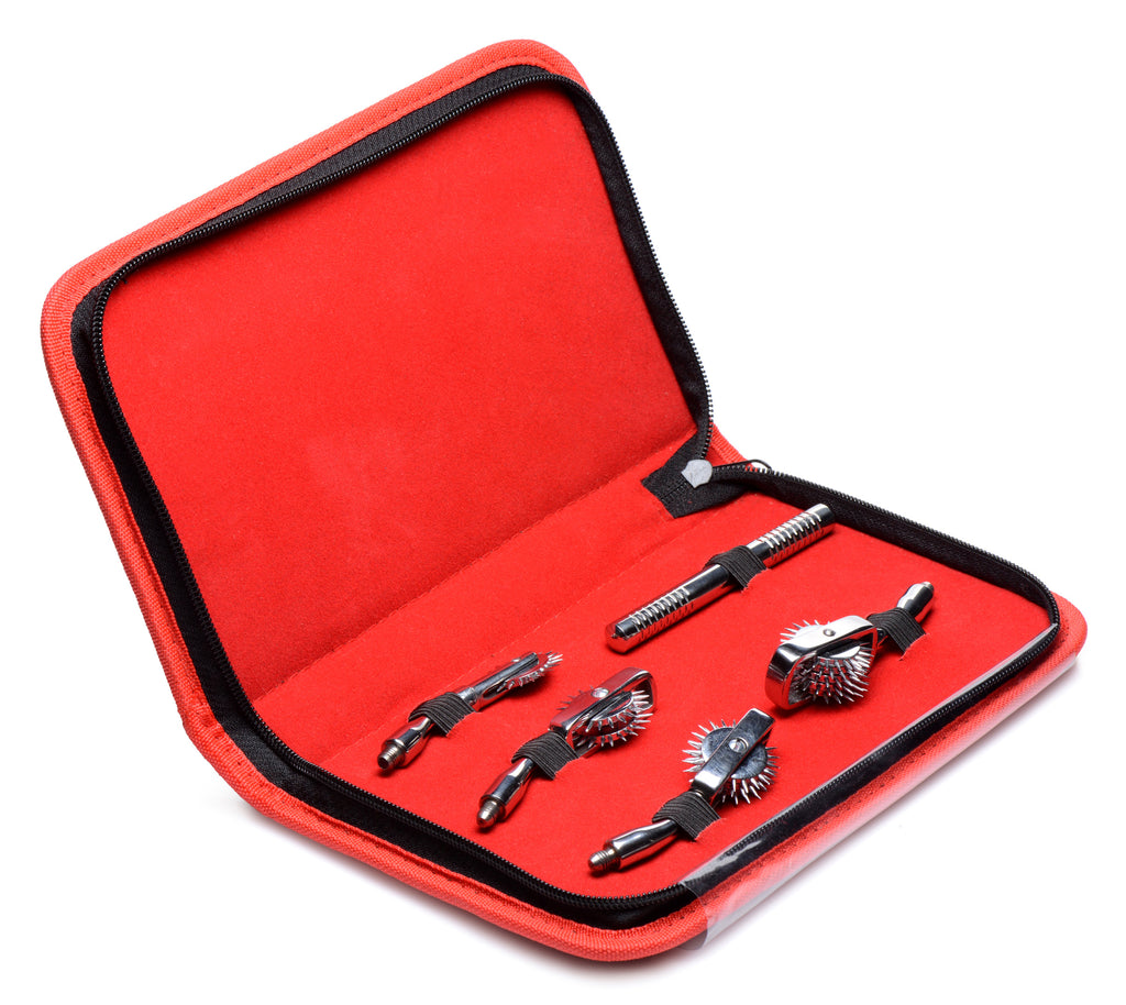 Master Series Deluxe Wartenberg Wheel Set with Travel Case Grey