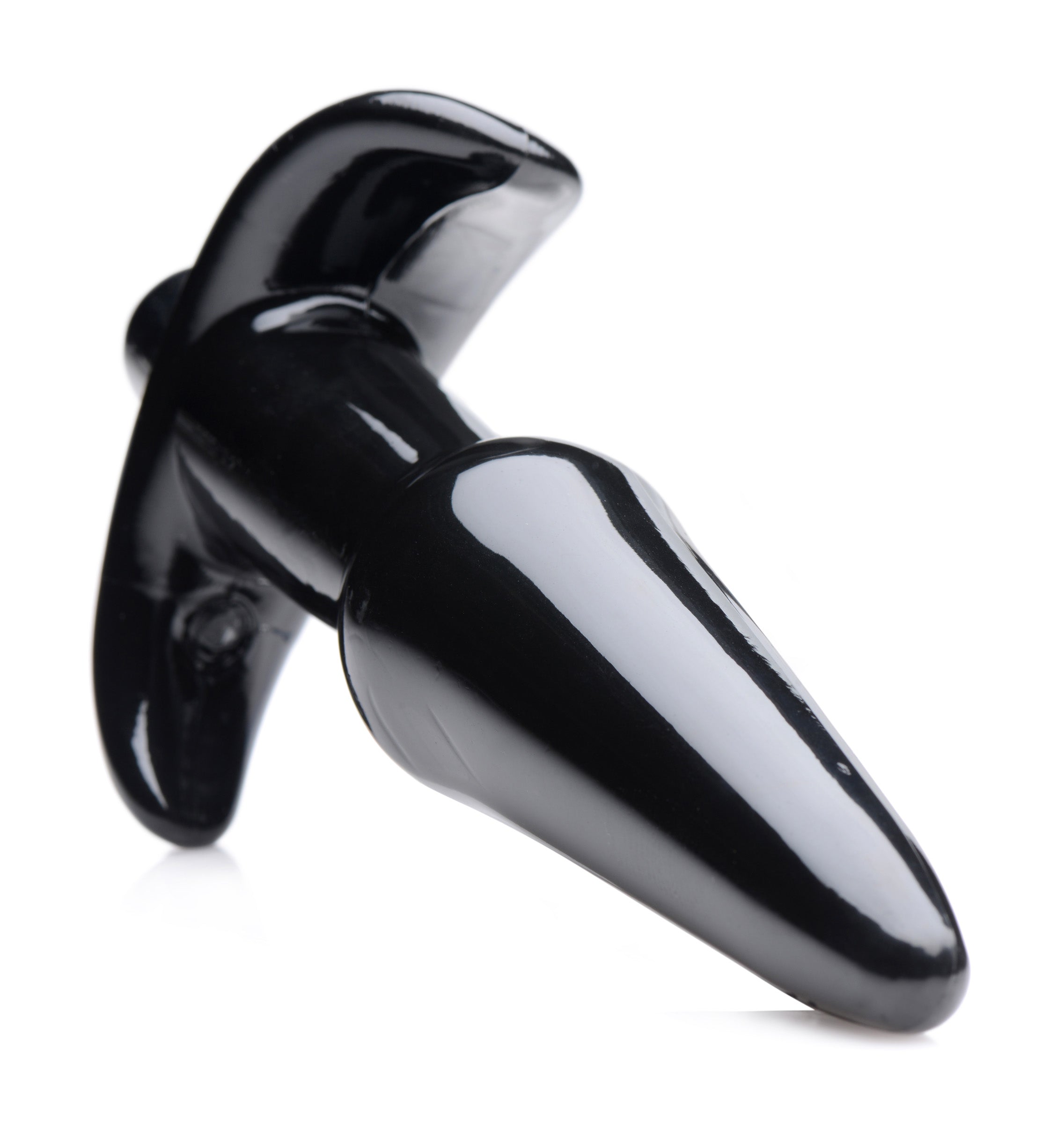 Frisky Smooth Vibrating Anal Plug - Black Black