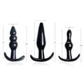 Frisky Anal Teaser Comfort Plug Set Black