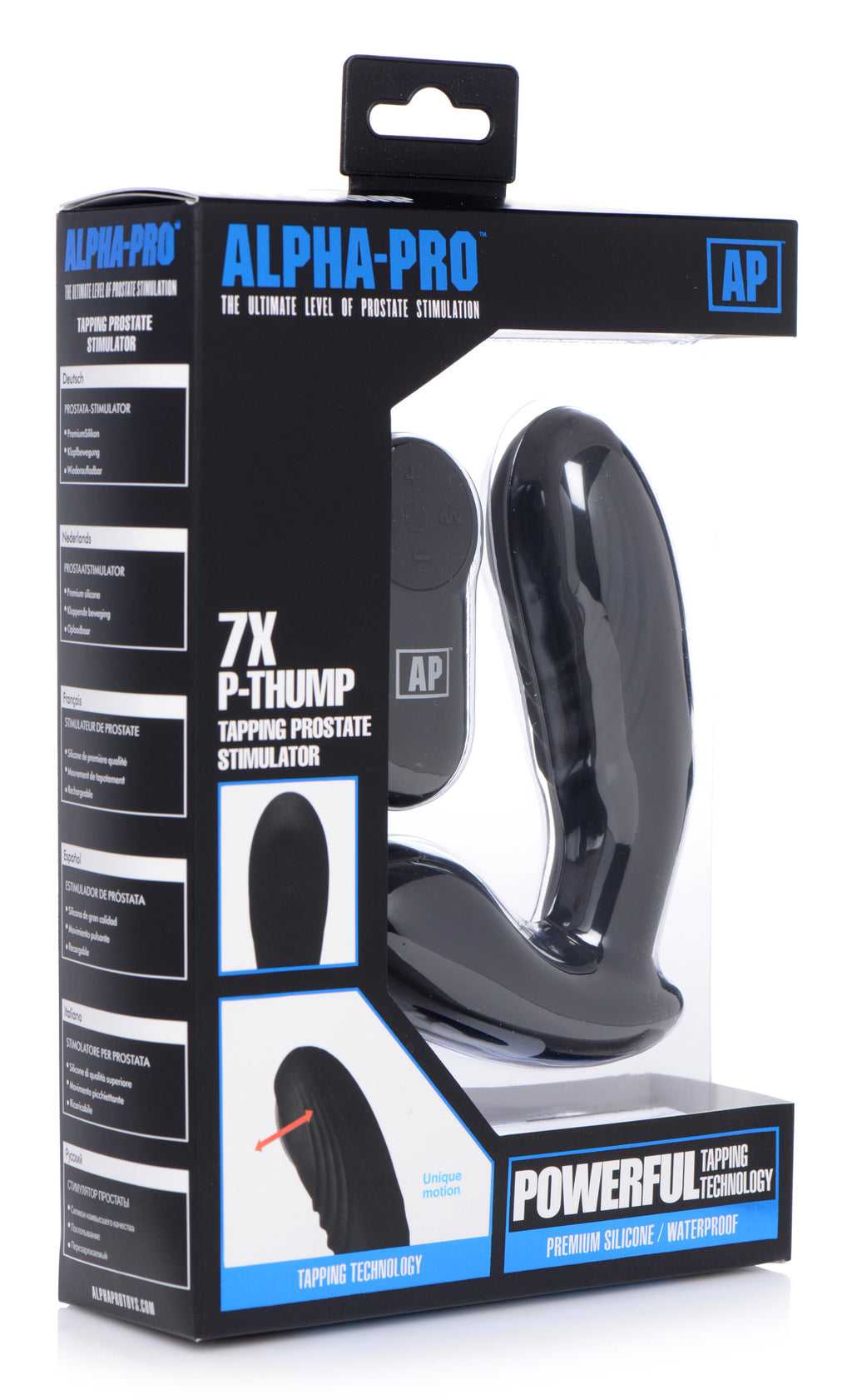 Alpha-Pro 7X P-Thump Tapping Prostate Stimulator Black