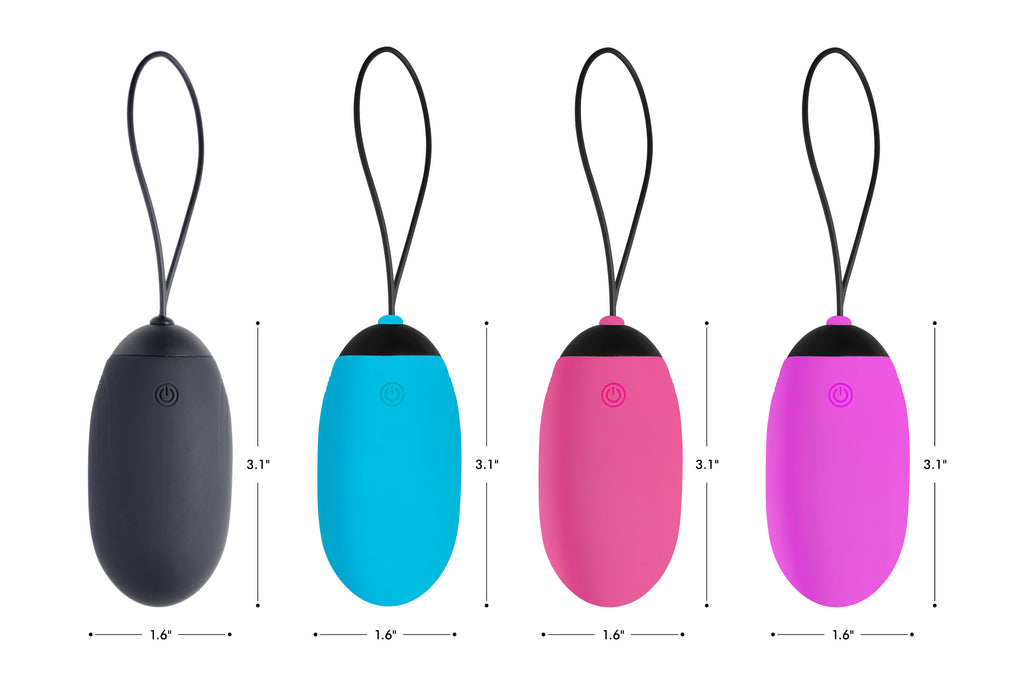 Bang! XL Silicone Vibrating Egg - Black Black