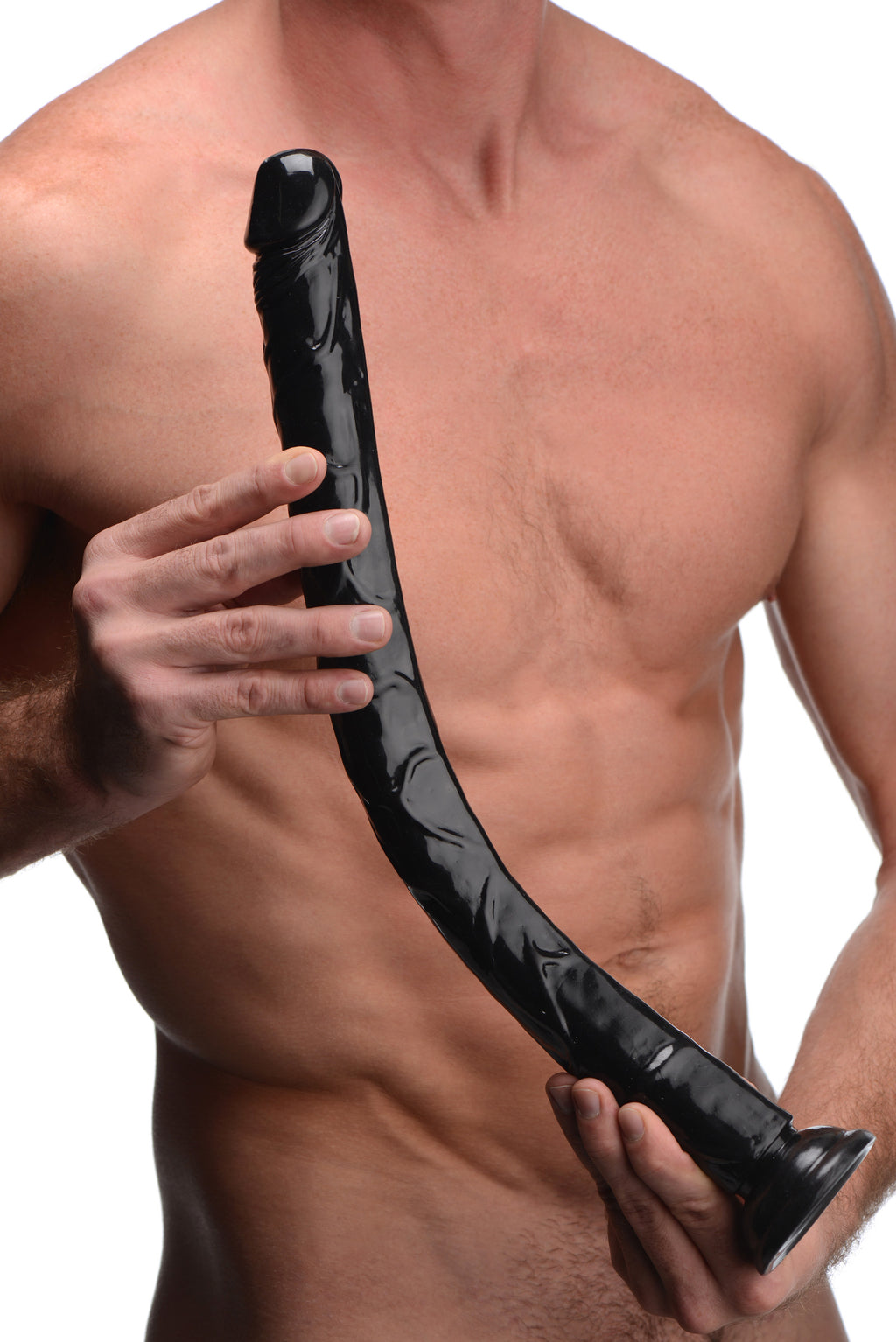 Hosed Hosed Realistic 19 Inch Anal Dildo Black