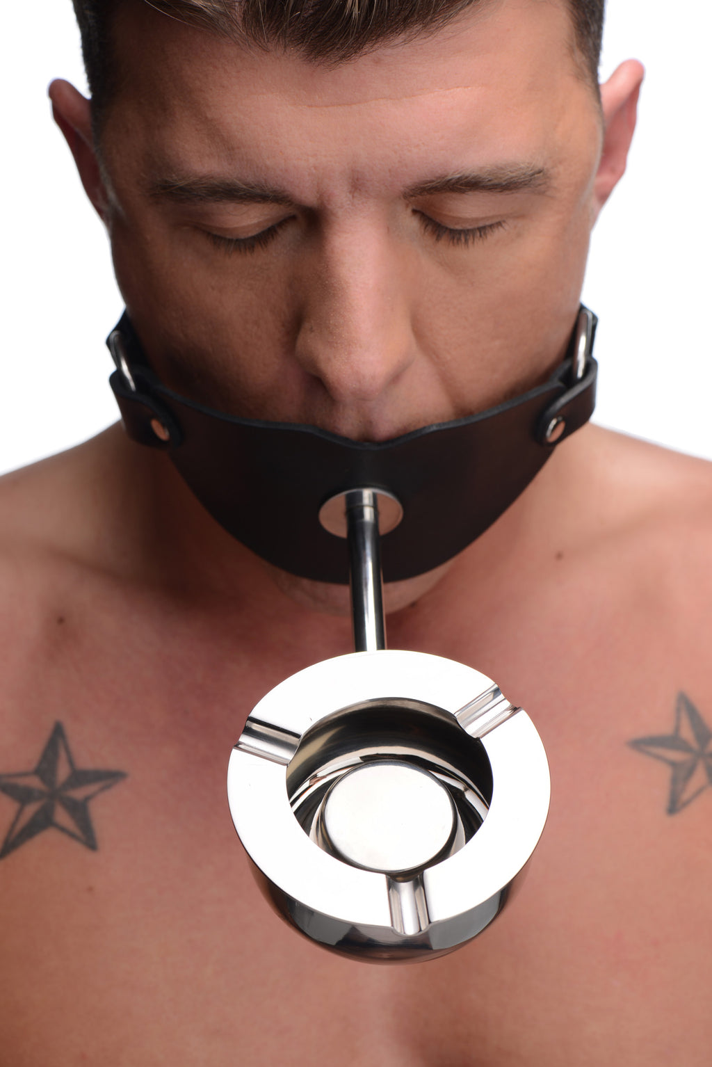 Master Series Ashtray Ball Gag Black