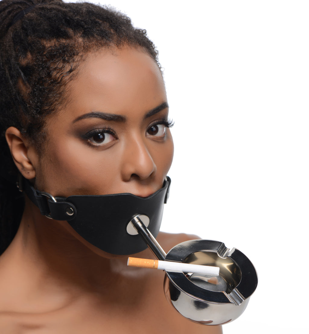 Master Series Ashtray Ball Gag Black