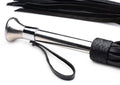 Strict Leather Leather Flogger with Stainless Steel Handle Black