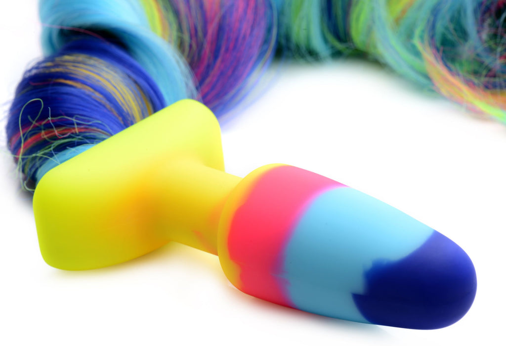 Tailz Rainbow Unicorn Tail Anal Plug Multi