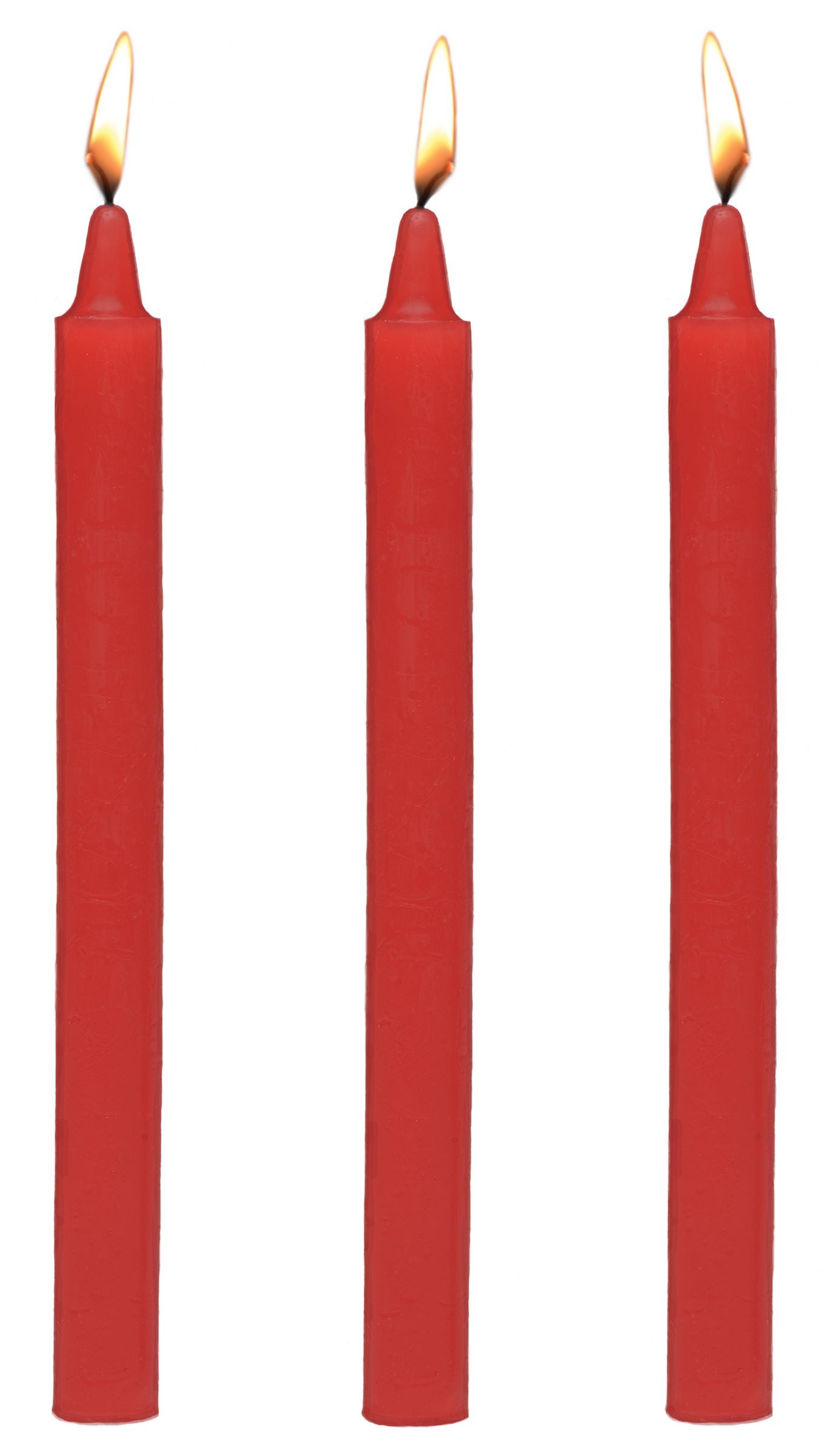 Master Series Fetish Drip Candles 3 Pack - Red Red