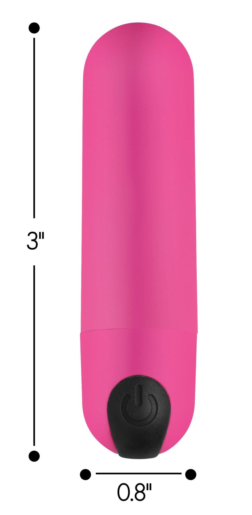 Bang! Vibrating Bullet with Remote Control - Purple Pink