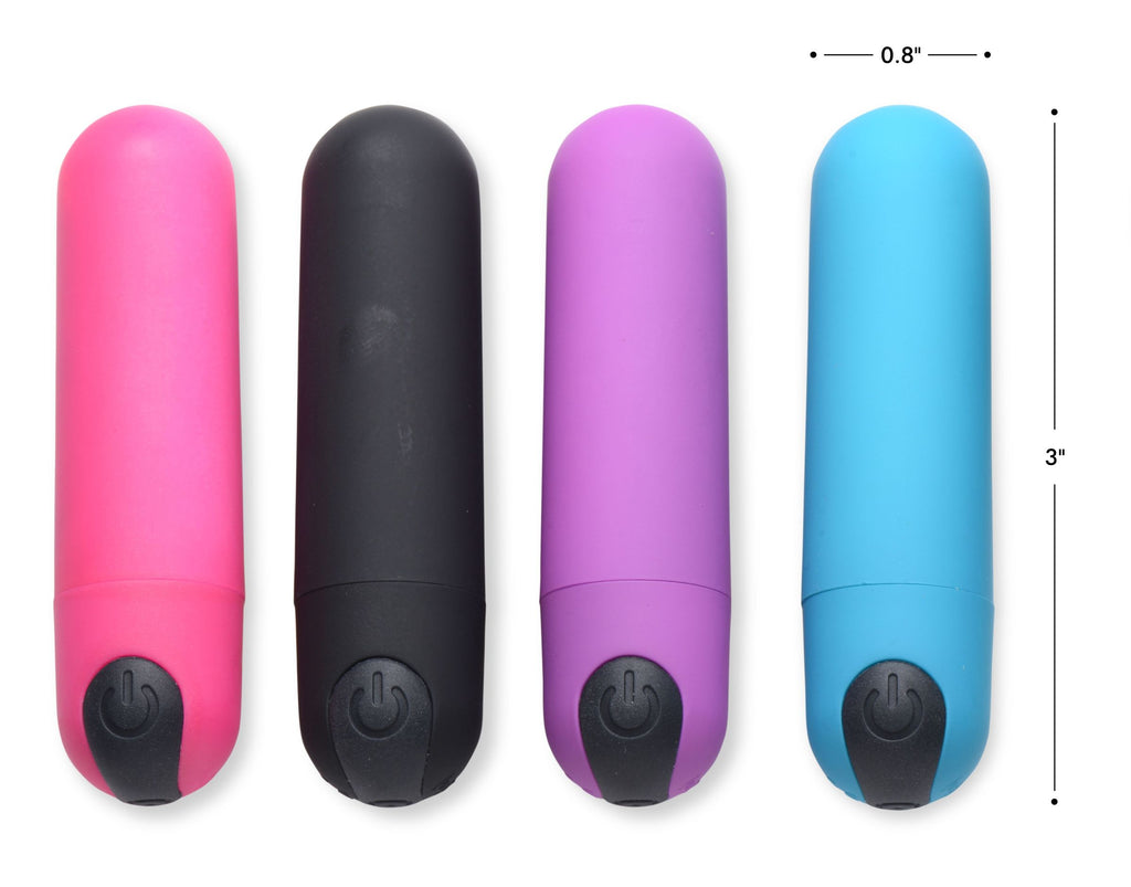 Bang! Vibrating Bullet with Remote Control - Purple Pink
