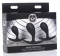 Master Series Dark Droplets 3 Piece Curved Silicone Anal Trainer Set Black