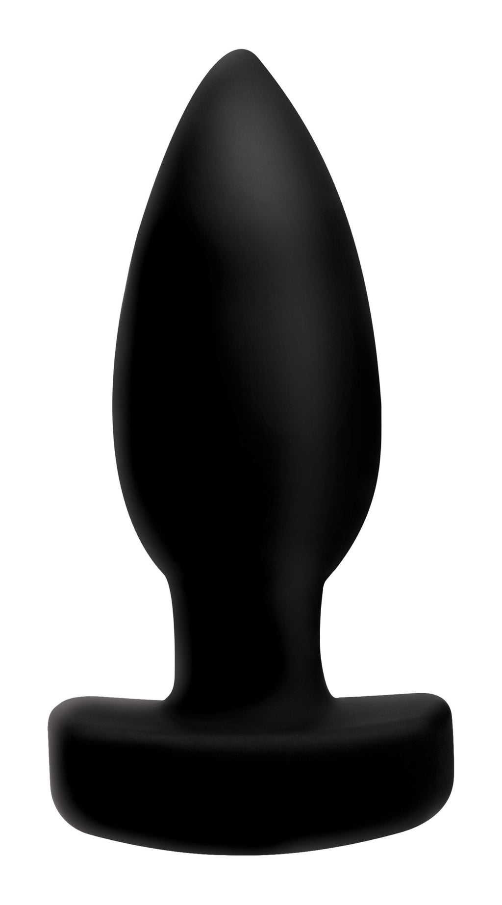 Ass Thumpers The Taper 10X Smooth Silicone Remote Control Vibrating Butt Plug Black