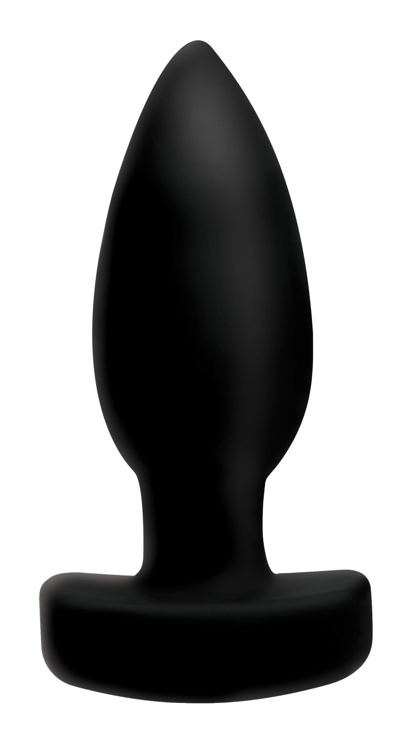 Ass Thumpers The Taper 10X Smooth Silicone Remote Control Vibrating Butt Plug Black
