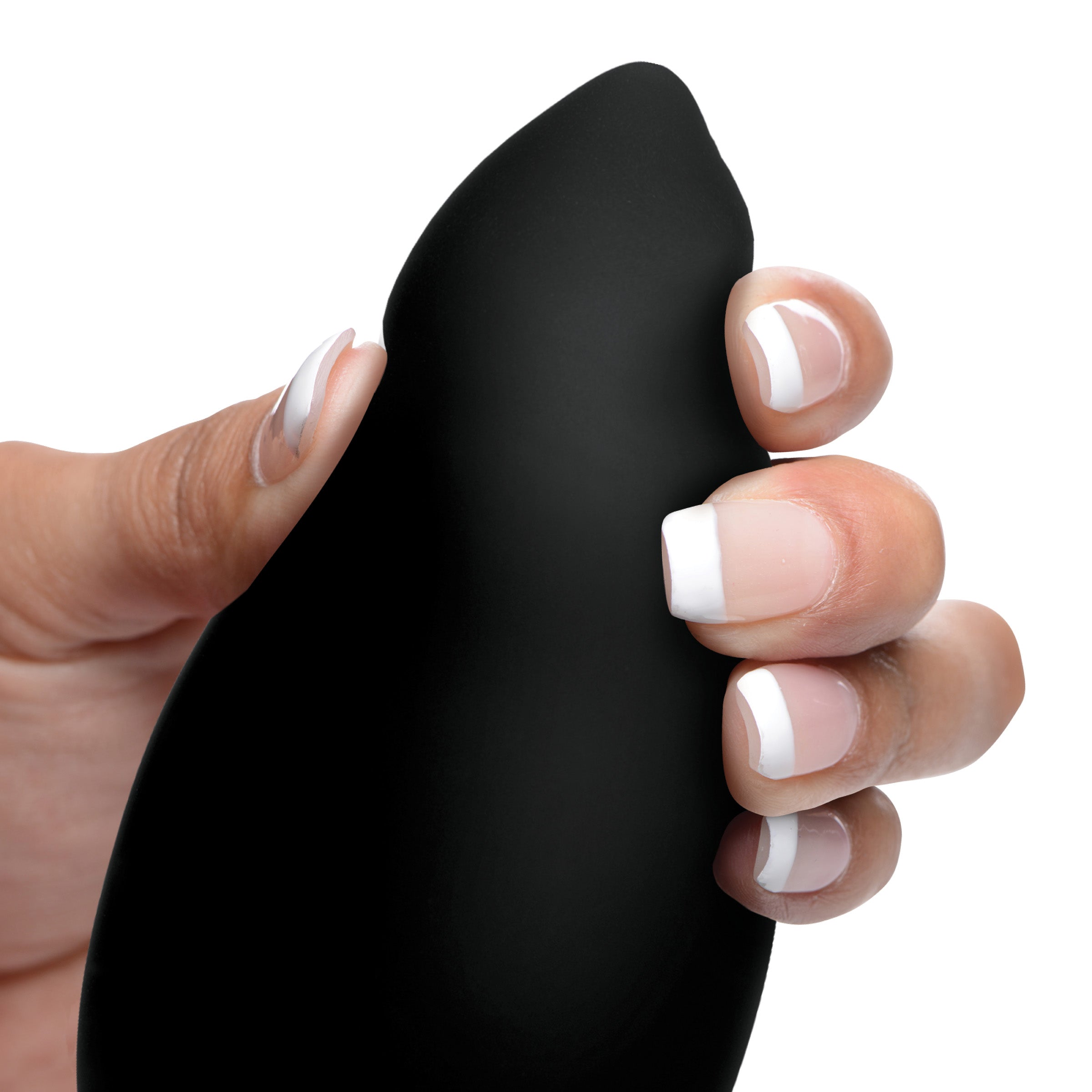 Ass Thumpers The Taper 10X Smooth Silicone Remote Control Vibrating Butt Plug Black