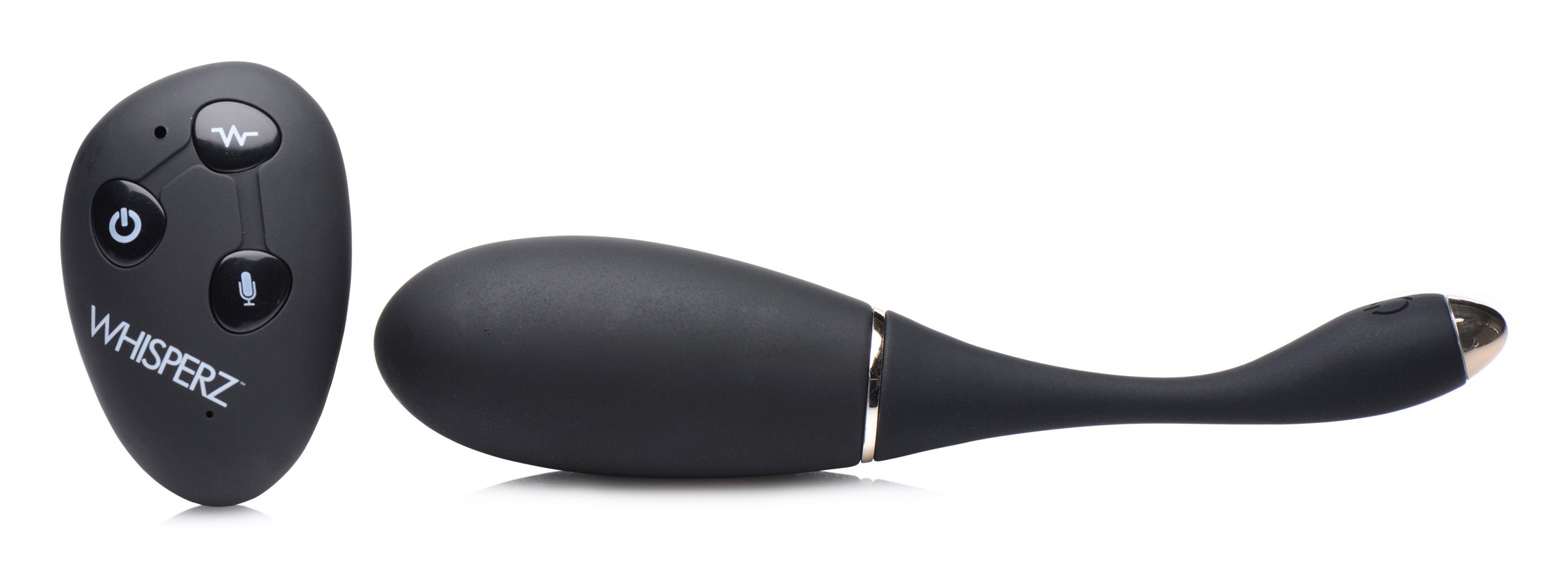 Whisperz Voice Activated 10X Vibrating Egg with Remote Control Black