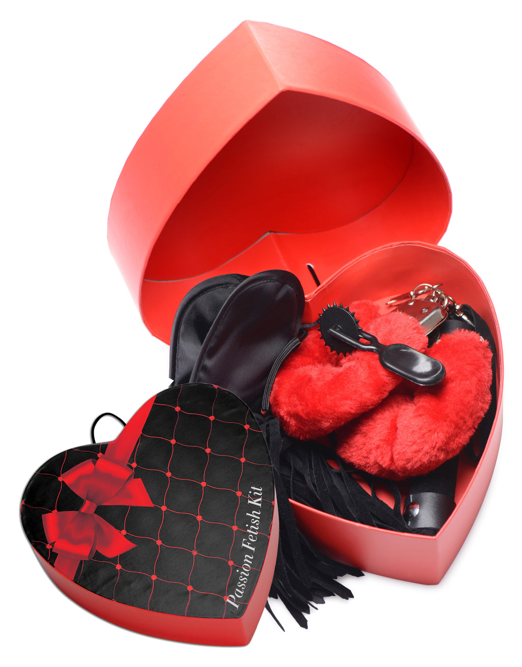Frisky Passion Fetish Kit with Heart Gift Box Red