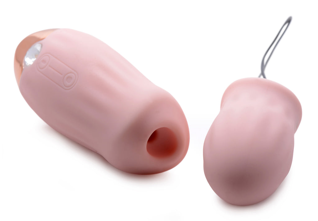 Inmi Shegasm Tandem Teaser 10X Clitoral Stimulator with bonus Egg Vibe Pink