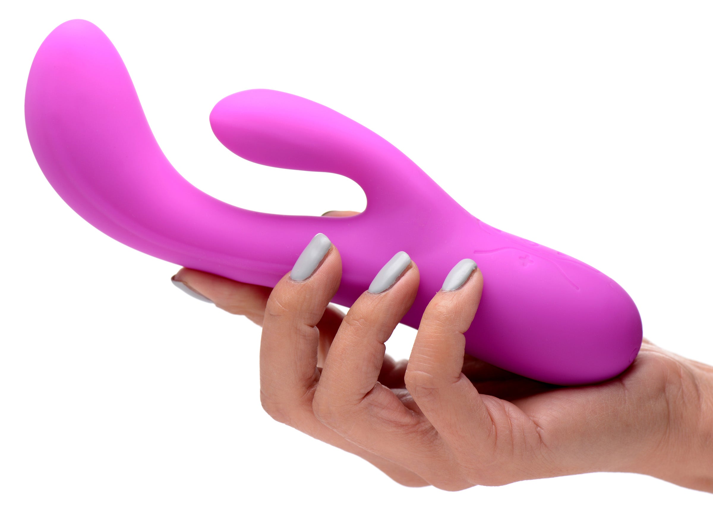 Inmi Come Hither Pro Silicone Rabbit Vibrator with Orgasmic Motion Purple