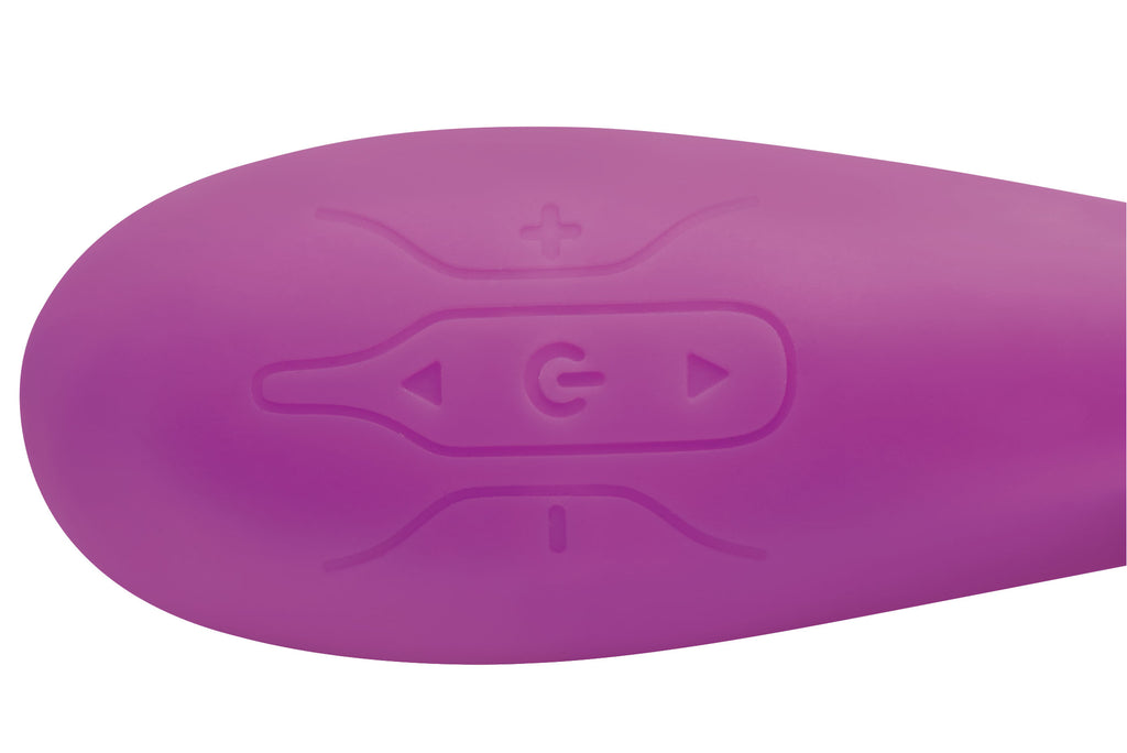 Inmi Come Hither Pro Silicone Rabbit Vibrator with Orgasmic Motion Purple