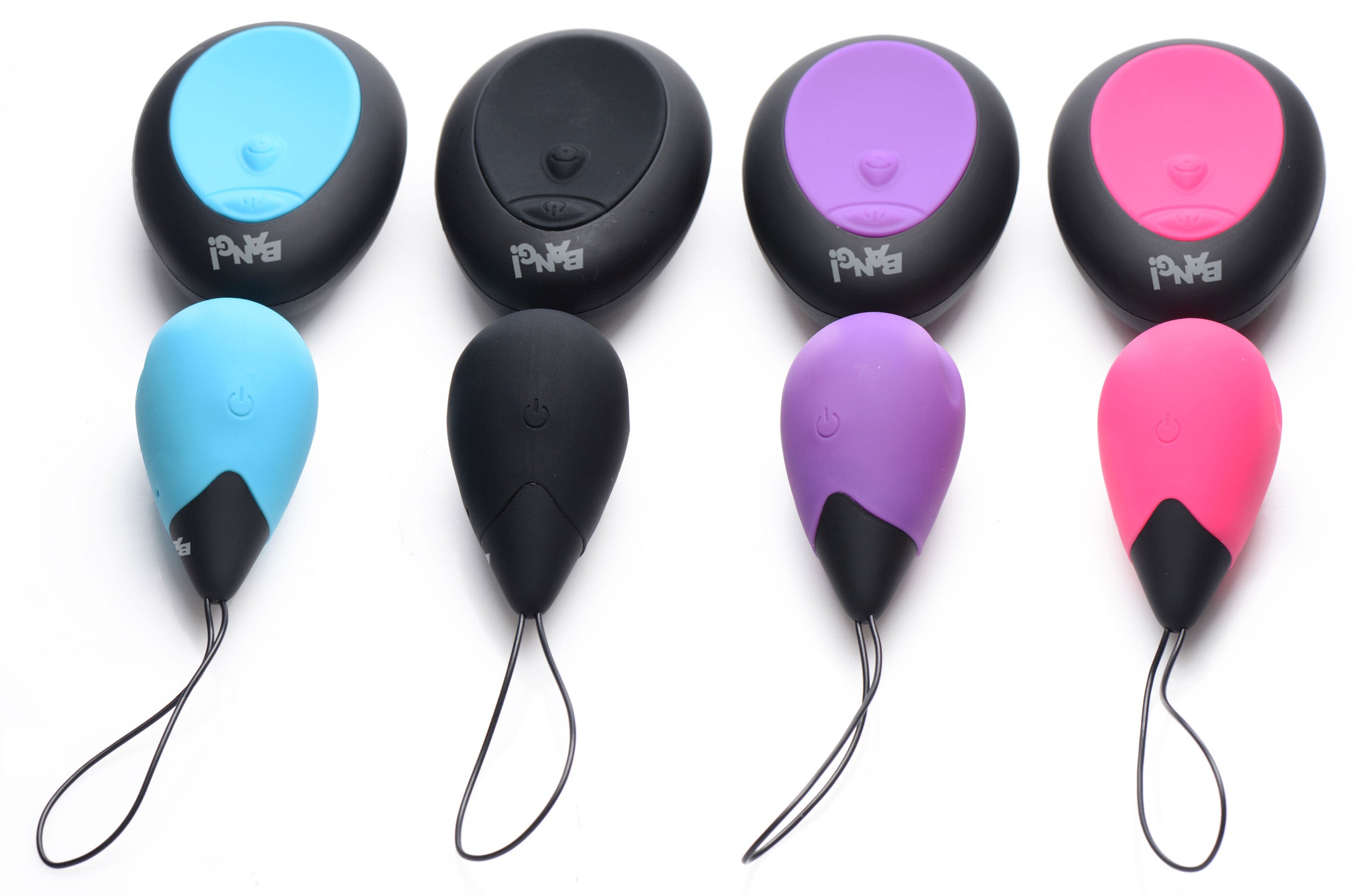 Bang! 10X Silicone Vibrating Egg - Black Blue