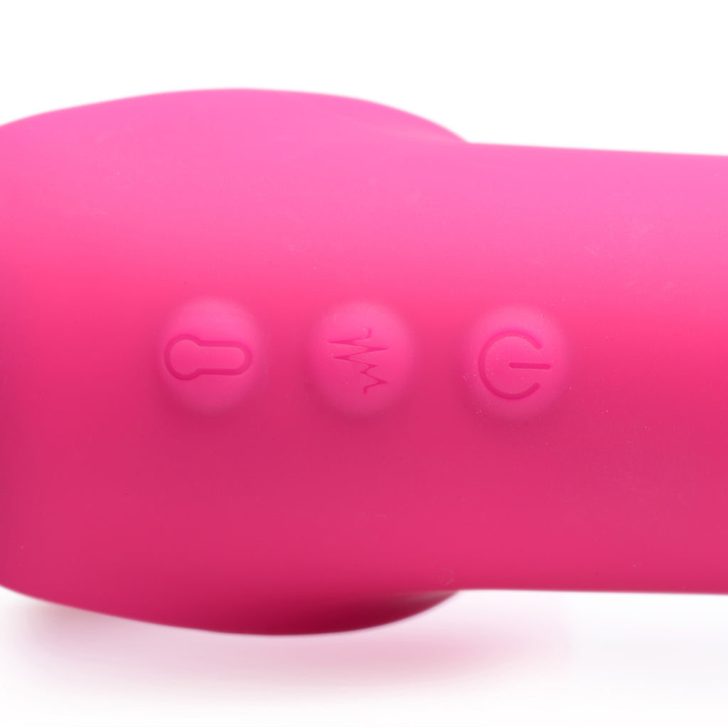Strap U 10X Remote Control Ergo-Fit G-Pulse Inflatable and Vibrating Strapless Strap-on - Pink Pink
