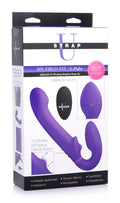 Strap U 10X Remote Control Ergo-Fit G-Pulse Inflatable and Vibrating Strapless Strap-on - Purple Purple