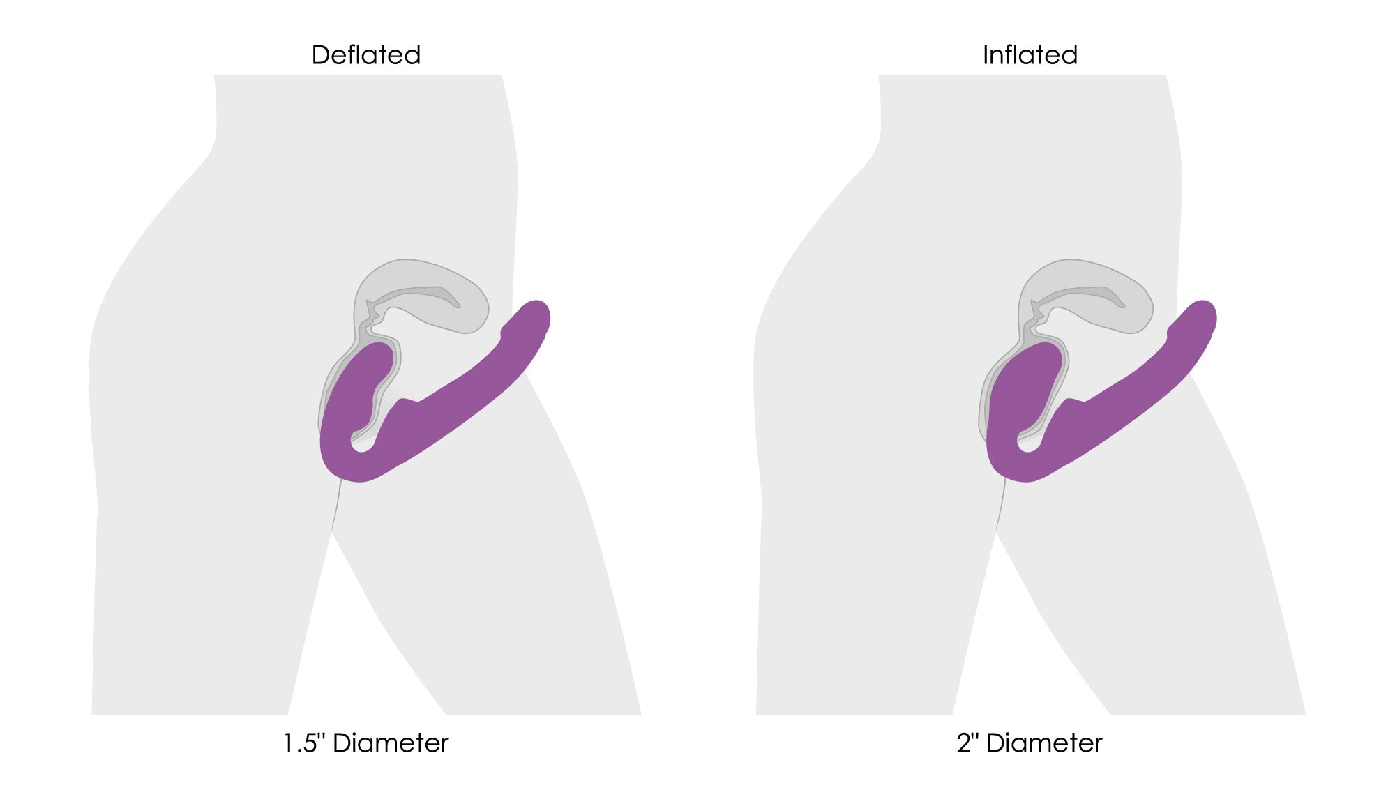 Strap U 10X Remote Control Ergo-Fit G-Pulse Inflatable and Vibrating Strapless Strap-on - Purple Purple