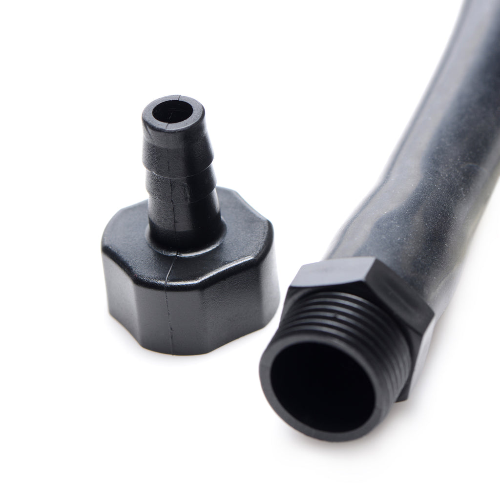 CleanStream 20 Inch Silicone Nozzle Enema Attachment Black