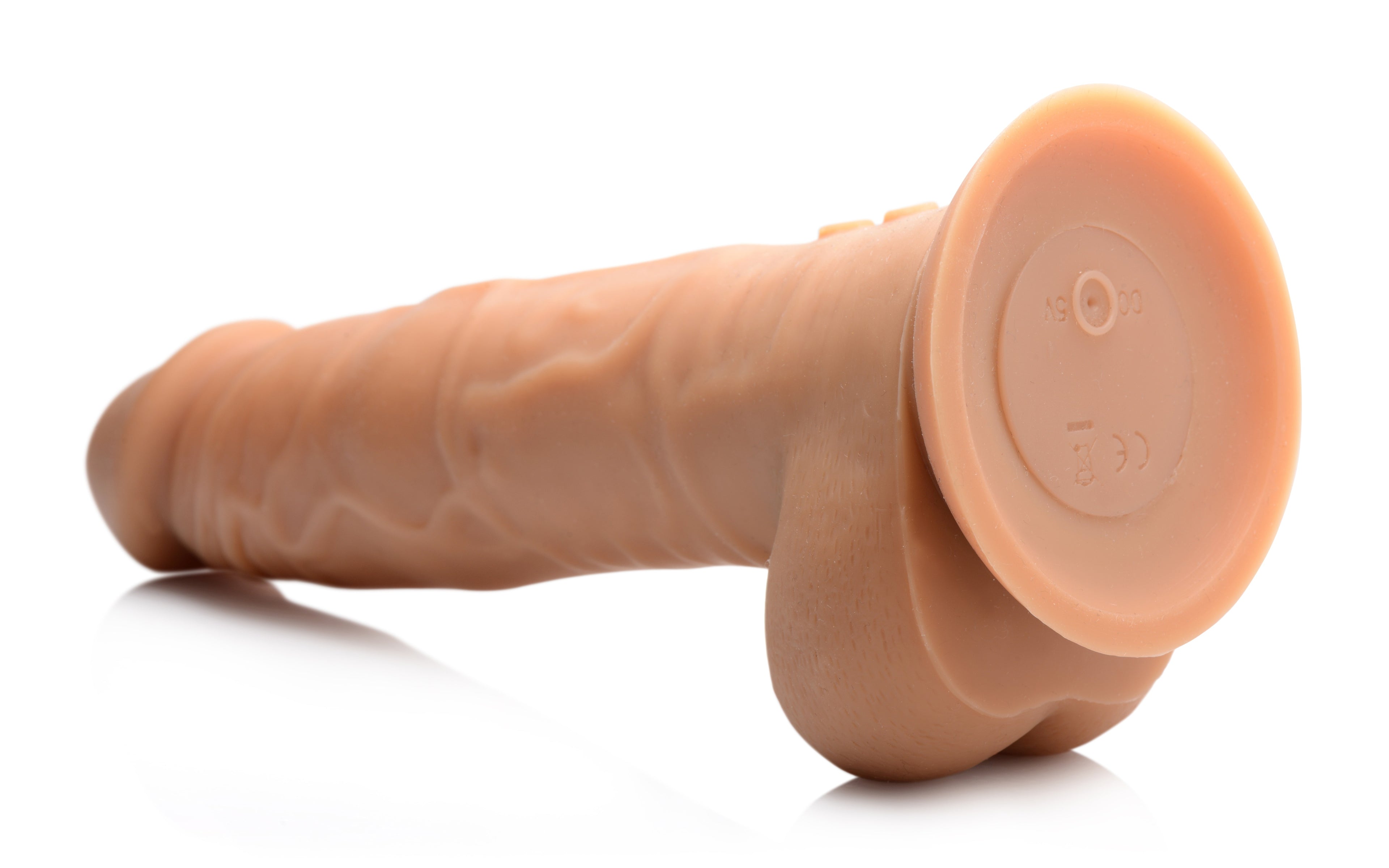 Master Series Power Pounder Realistic Thrusting Silicone Dildo Flesh