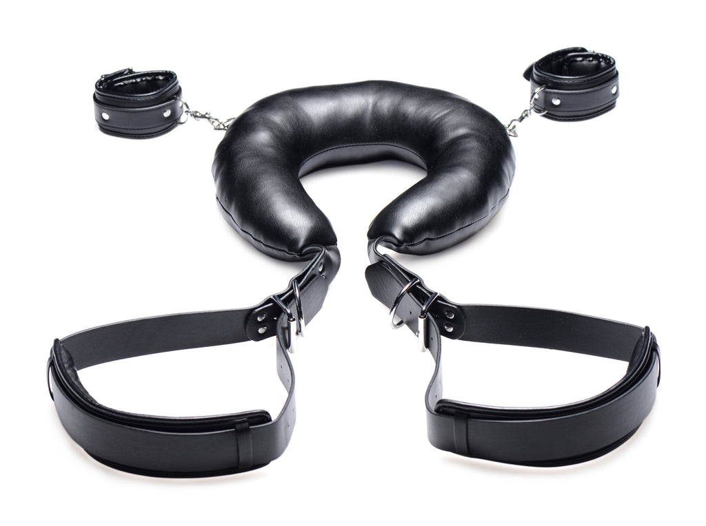 STRICT Padded Thigh Sling with Wrist Cuffs Black