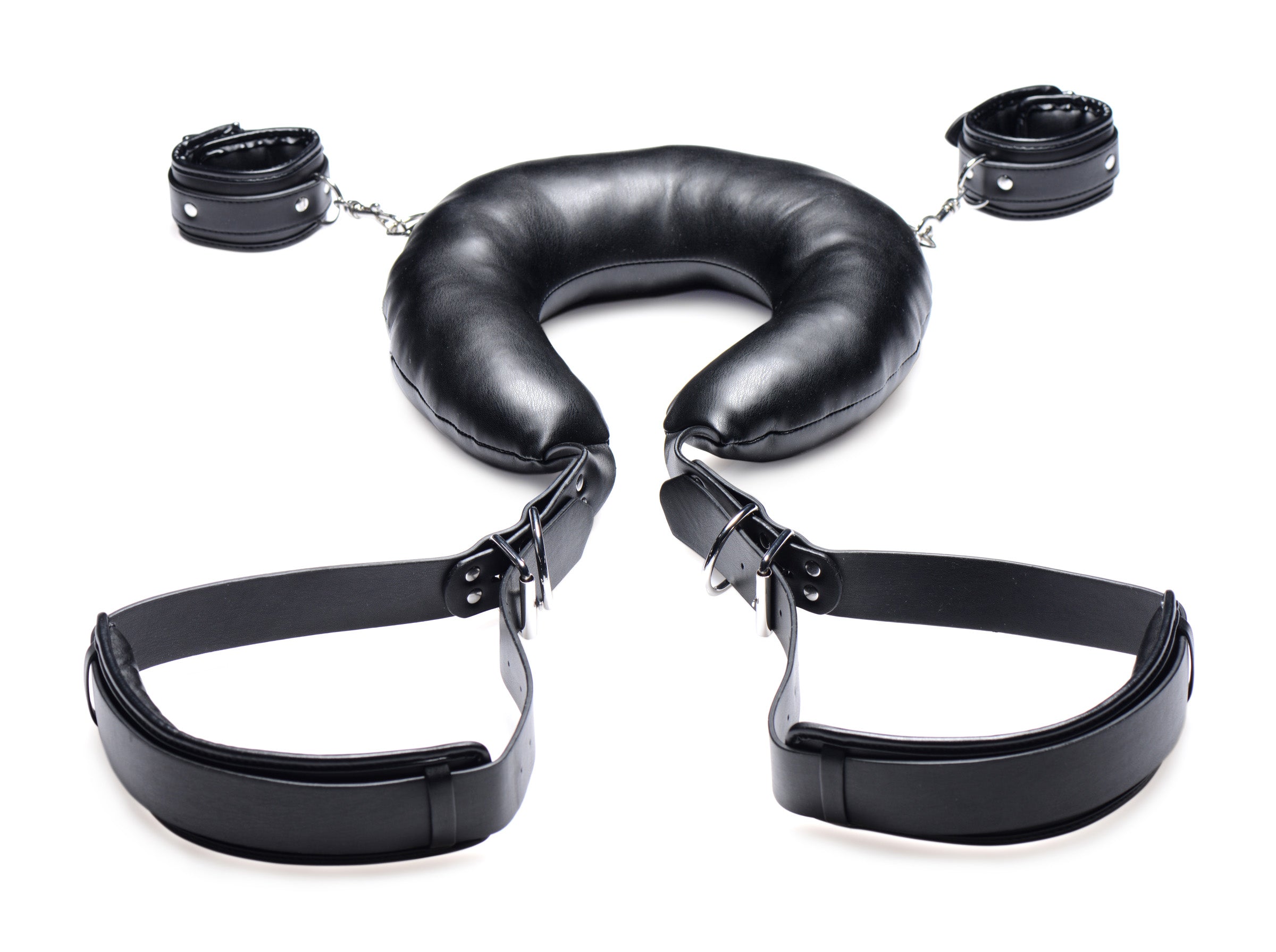 STRICT Padded Thigh Sling with Wrist Cuffs Black