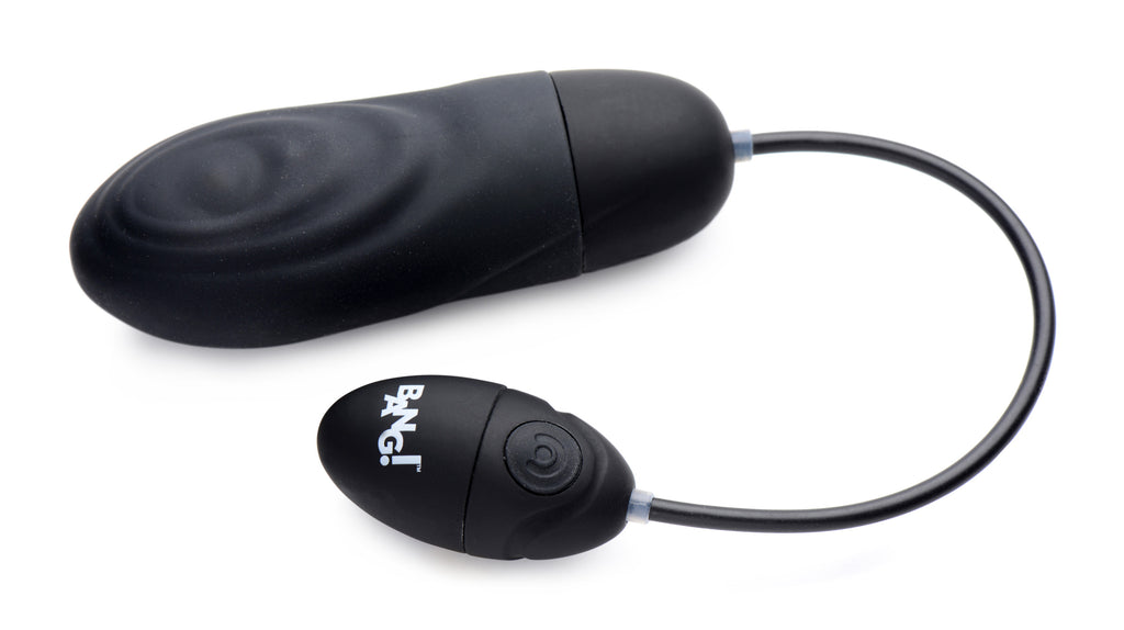 Bang! 7X Pulsing Rechargeable Silicone Vibrator - Black Black