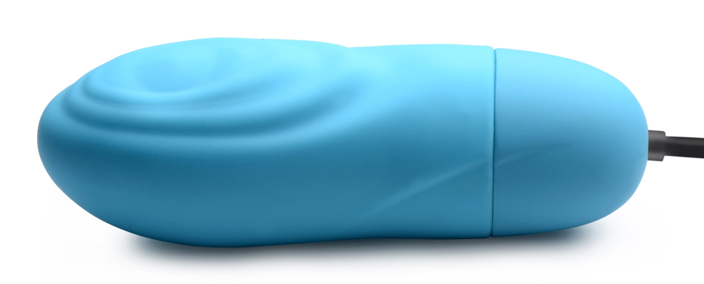 Bang! 7X Pulsing Rechargeable Silicone Vibrator - Black Blue