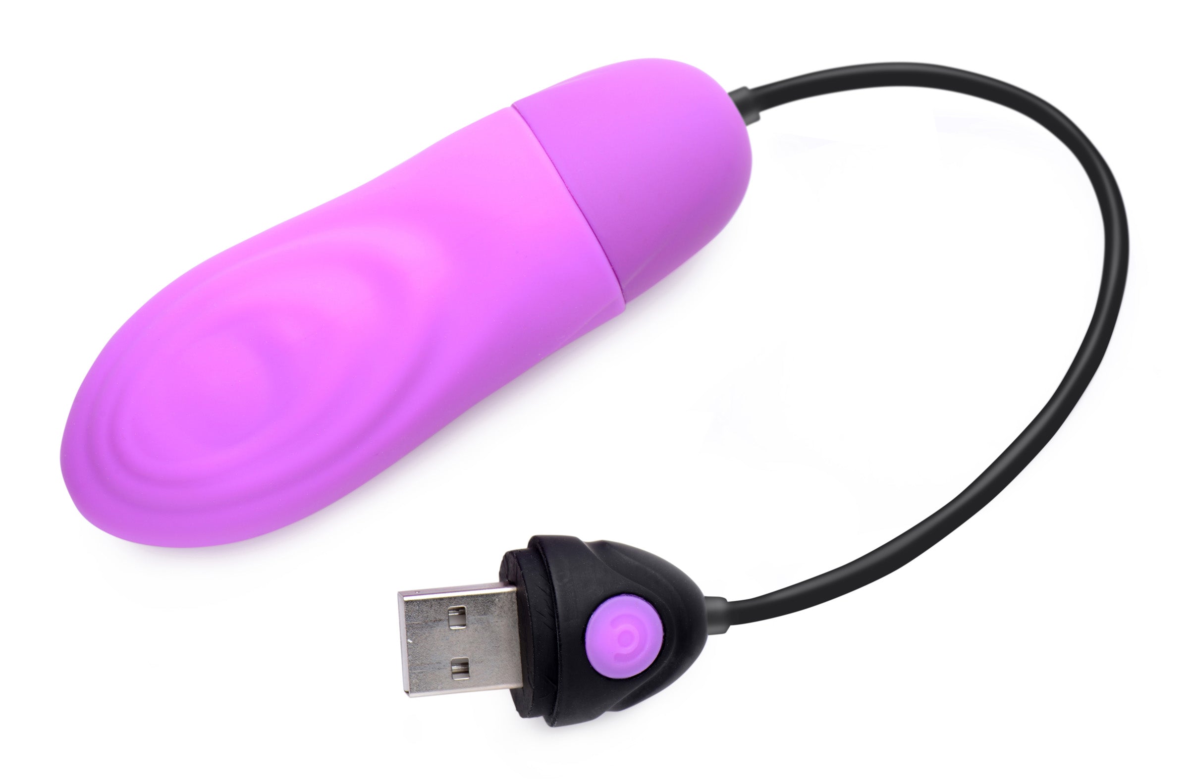 Bang! 7X Pulsing Rechargeable Silicone Vibrator - Black Purple