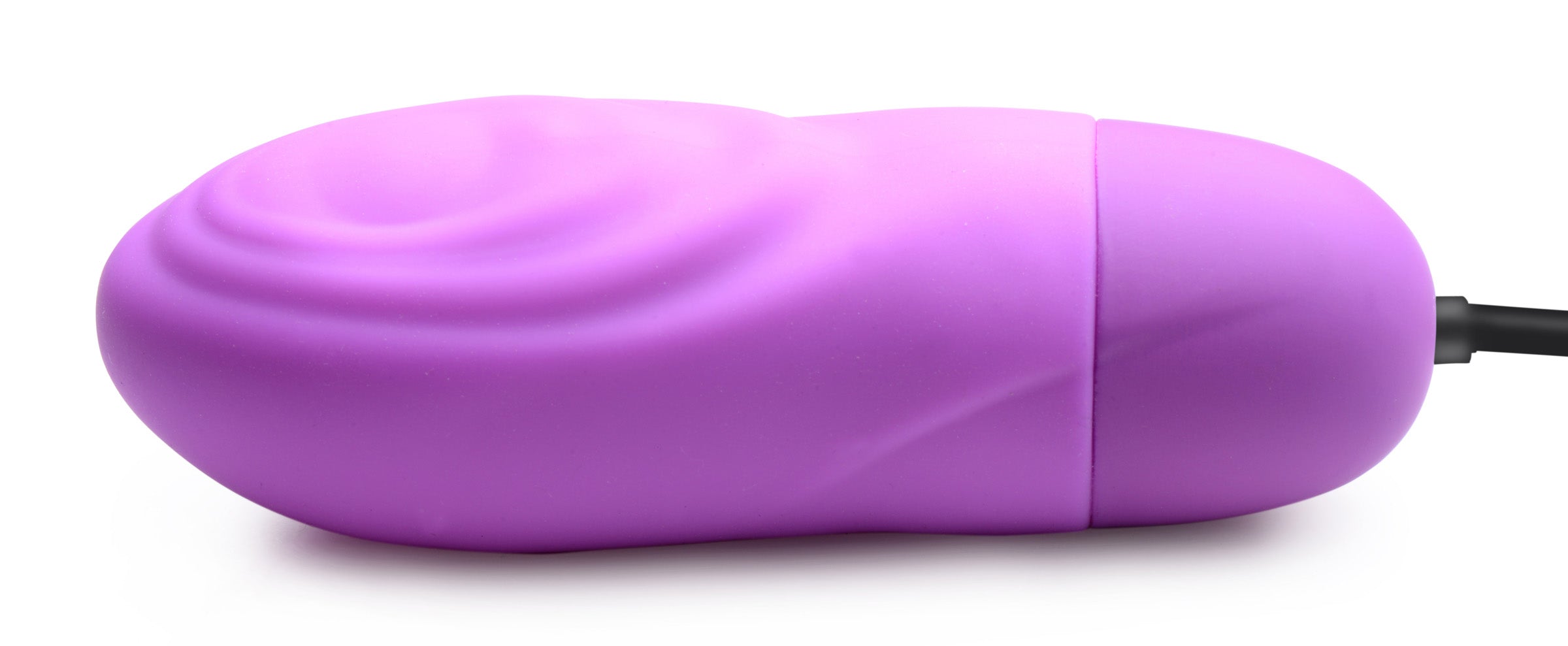 Bang! 7X Pulsing Rechargeable Silicone Vibrator - Black Purple