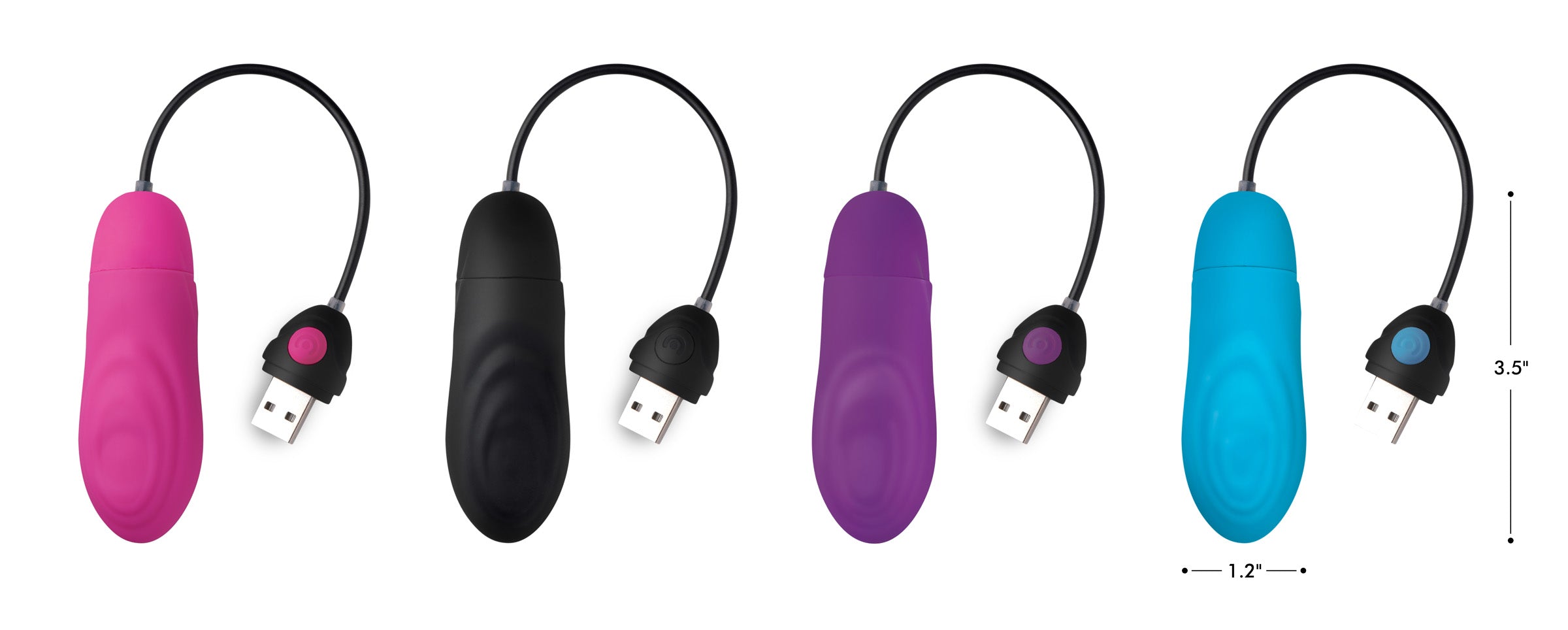 Bang! 7X Pulsing Rechargeable Silicone Vibrator - Black Purple