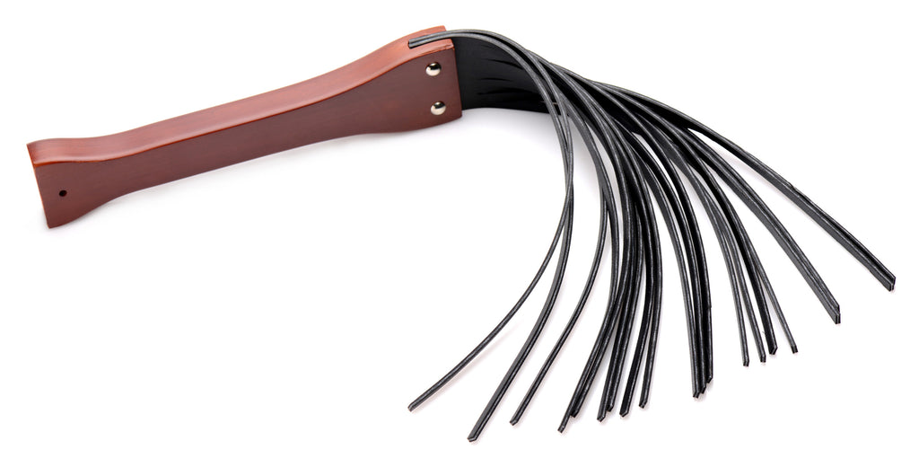 Master Series Master Lasher Wooden Flogger Black