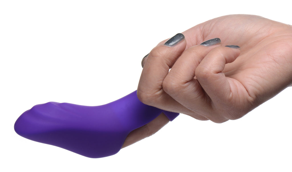 Frisky 7X Finger Bang Her Pro Silicone Vibrator - Pink Purple