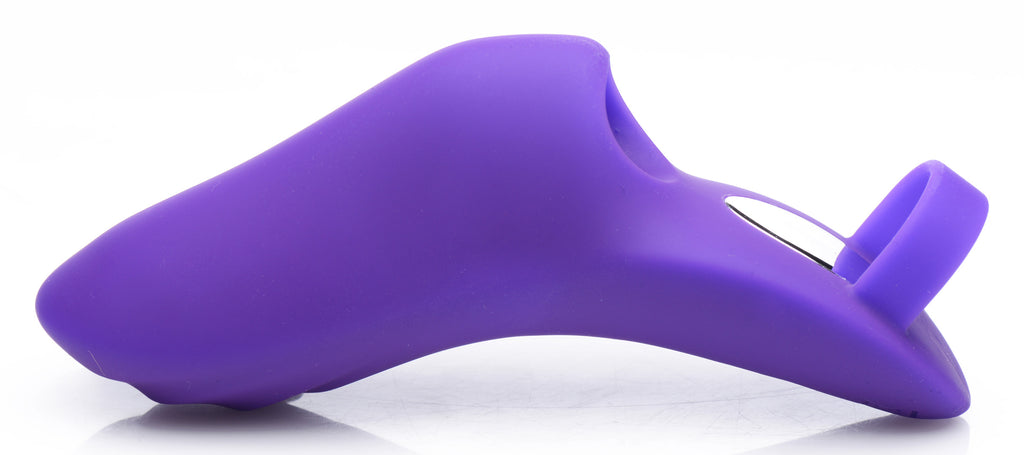 Frisky 7X Finger Bang Her Pro Silicone Vibrator - Pink Purple