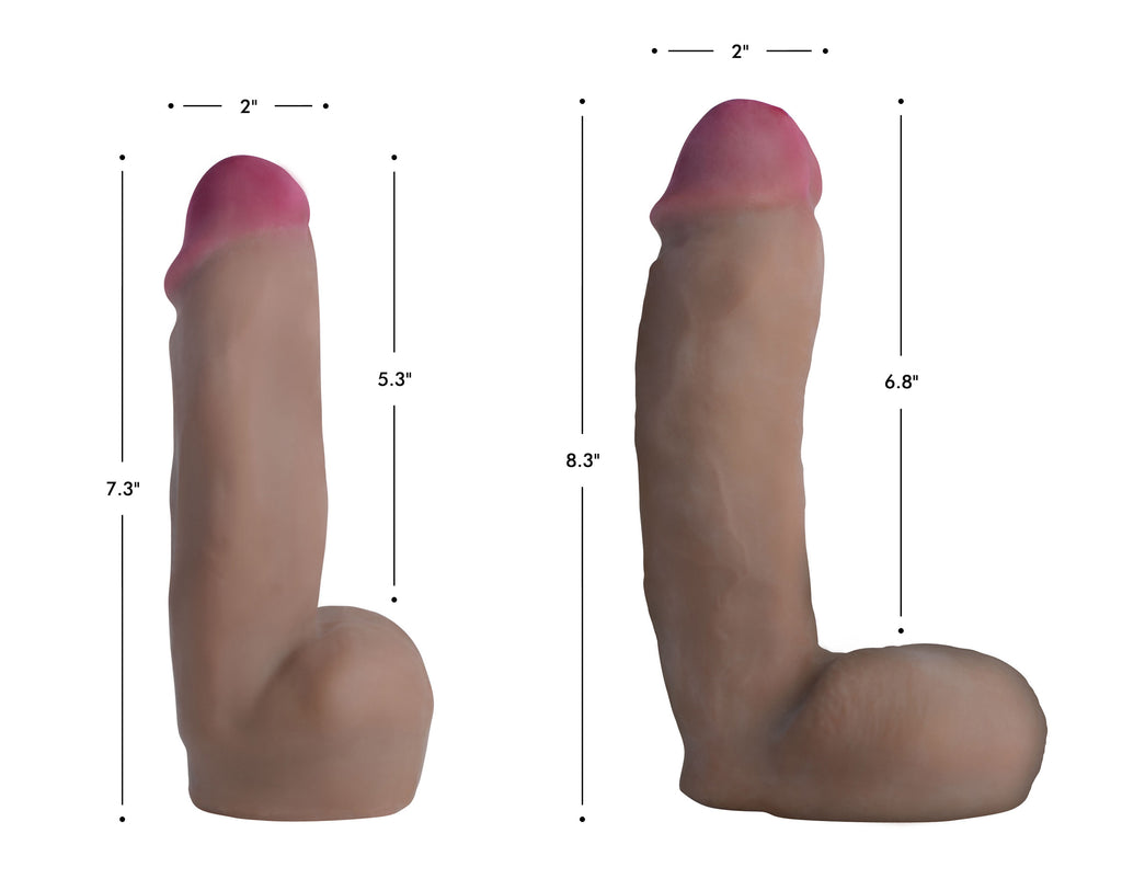 Loadz Dual Density Squirting Dildo - 8 Inch Brown