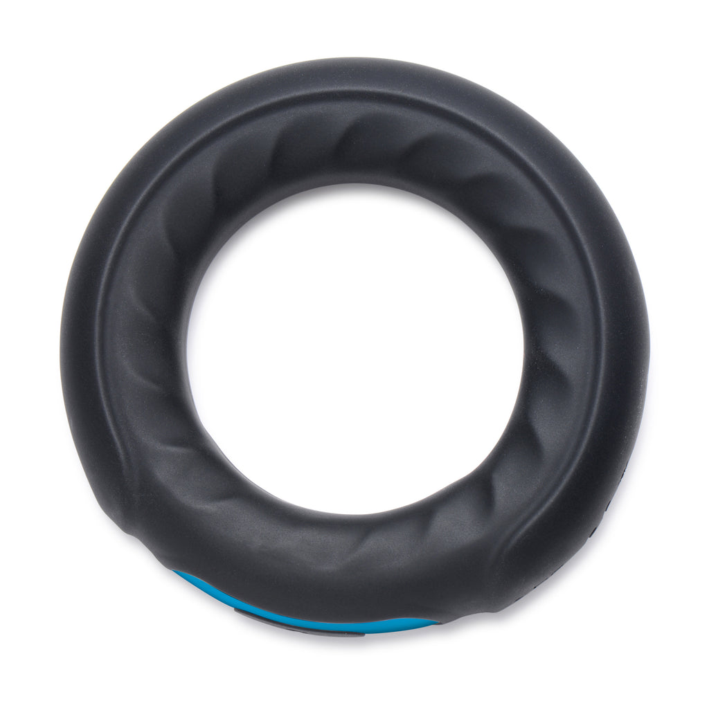 Trinity Men Remote Control 7X Silicone Cock Ring Black