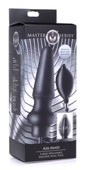 Master Series Ass-Pand Large Inflatable Silicone Anal Plug Black