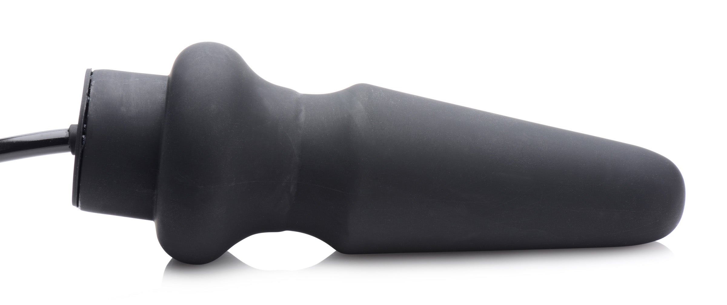 Master Series Ass-Pand Large Inflatable Silicone Anal Plug Black