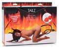 Tailz Devil Tail Anal Plug and Horns Set Red