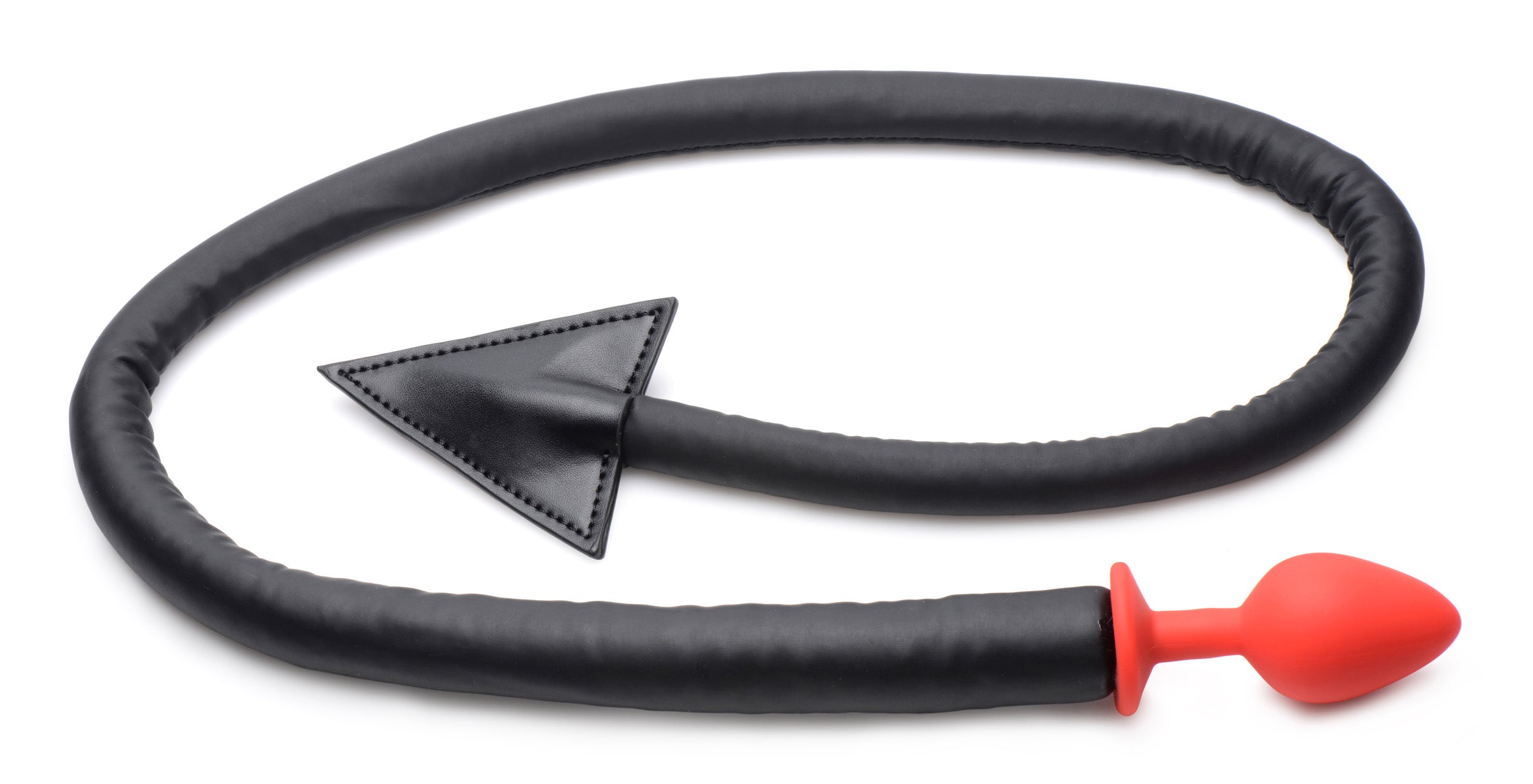 Tailz Devil Tail Anal Plug and Horns Set Red