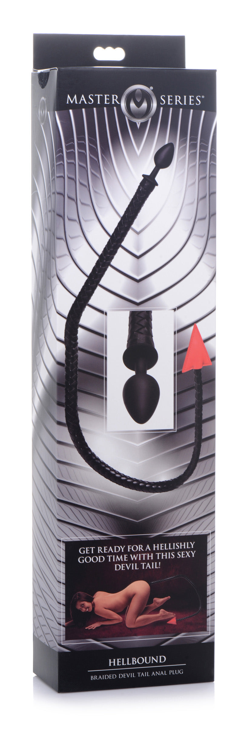 Master Series Hellbound Braided Devil Tail Anal Plug Black