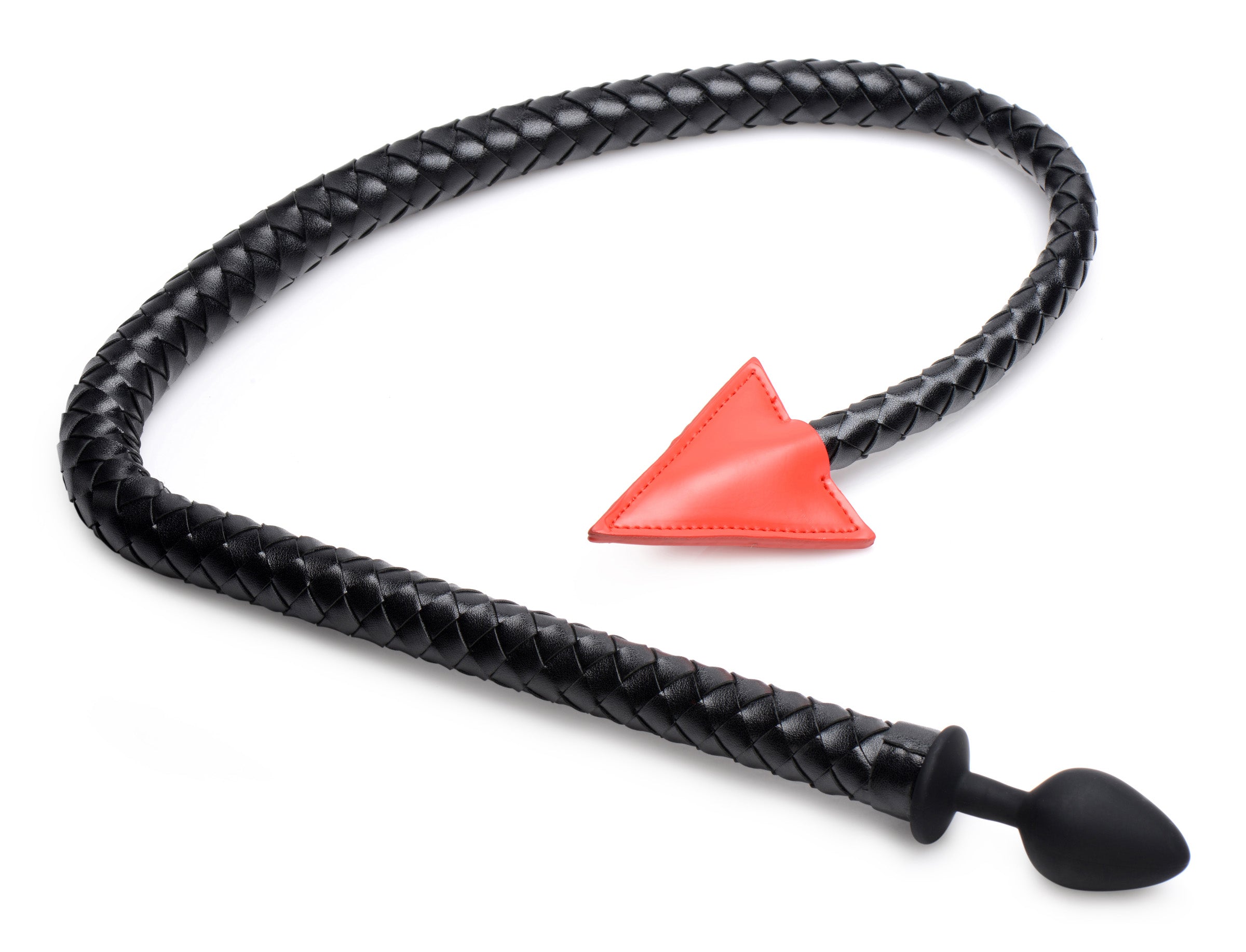 Master Series Hellbound Braided Devil Tail Anal Plug Black