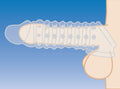 Size Matters 1.5 Inch Penis Enhancer Sleeve - Clear Clear